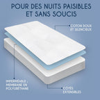 Dreamzie Protege Matelas 90x190 Imperméable - pour Matelas 90 x 190cm - Alèse certifiée Oeko-TEX Hypoallergénique