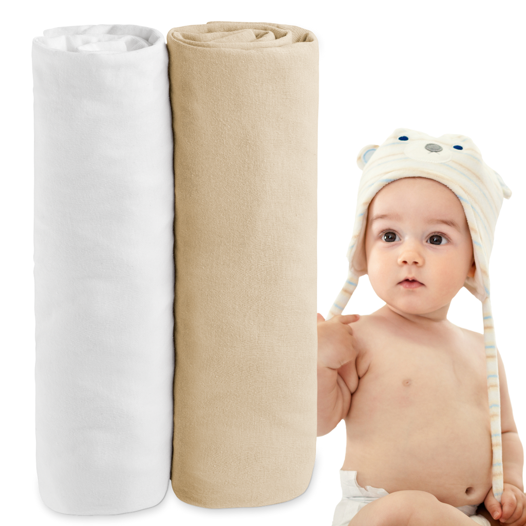 Lot de 2 drap housse coton jersey enfant